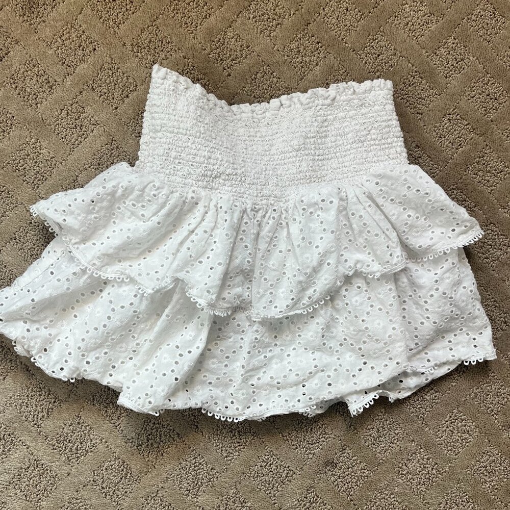 Crewcuts White Eyelet Ruffled Skirt